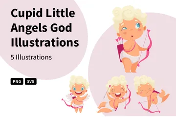 Cupid Little Angels God Illustration Pack