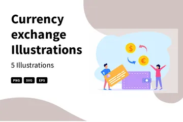 Currency Exchange Illustration Pack