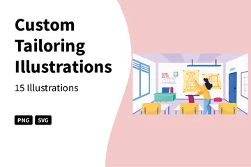 Custom Tailoring Illustration Pack