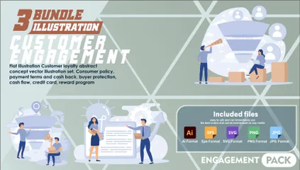 Customer Engagement Illustration Pack
