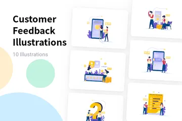 Customer Feedback Illustration Pack