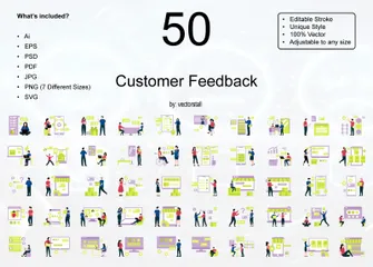 Customer Feedback Illustration Pack