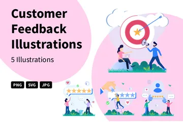 Customer Feedback Illustration Pack