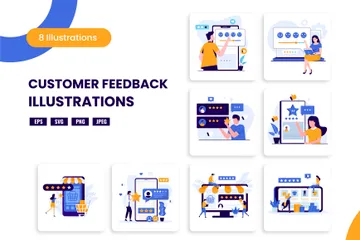 Customer Feedback Illustration Pack