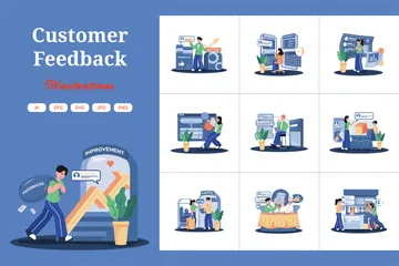 Customer Feedback Illustration Pack