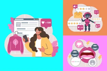 Customer Feedback Illustration Pack