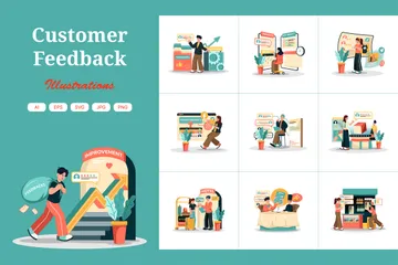 Customer Feedback Illustration Pack