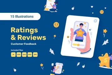 Customer Feedback Illustration Pack