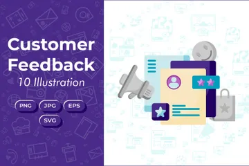 Customer Feedback Illustration Pack