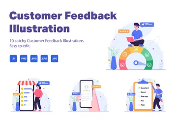 Customer Feedback Illustration Pack