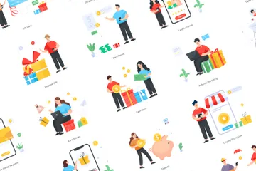 Customer Loyalty Program Illustration Pack