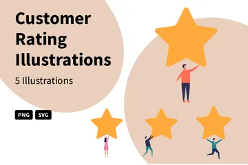 Customer Rating Illustration Pack