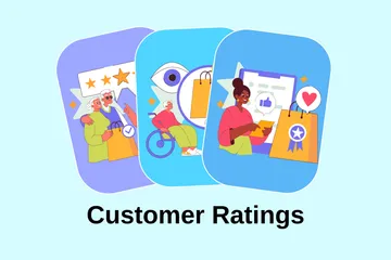 Customer Ratings Illustration Pack