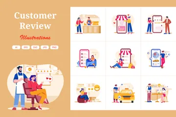 Customer Review Illustration Pack