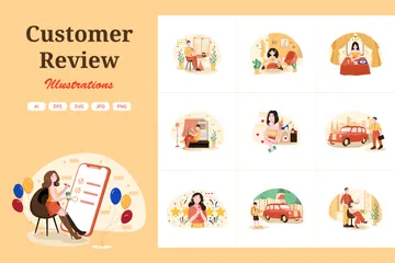Customer Review Illustration Pack