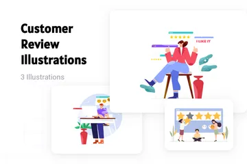 Customer Review Illustration Pack