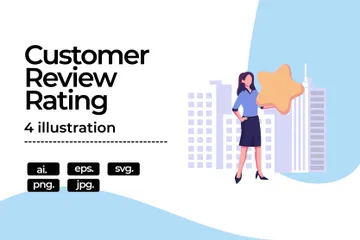 Customer Review Rating Illustration Pack