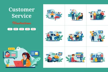 Customer Service Illustration Pack