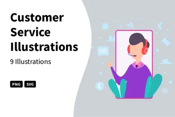 Customer Service Illustration Pack