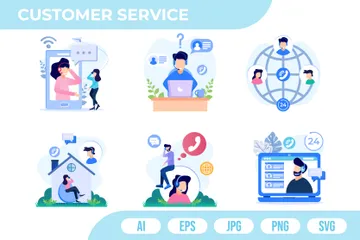 Customer Service Illustration Pack