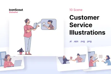 Customer Service Illustration Pack