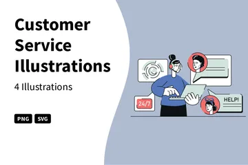 Customer Service Illustration Pack