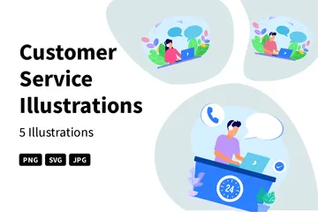 Customer Service Illustration Pack