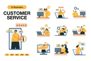 Customer Service Illustration Pack