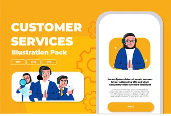 Customer Services Illustration Pack