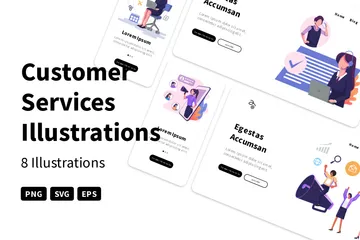 Customer Services Illustration Pack