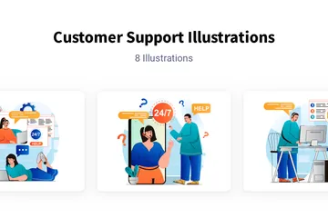 Customer Support Illustration Pack