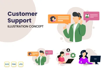 Customer Support Illustration Pack