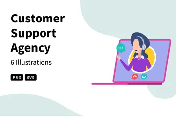 Customer Support Agency Illustration Pack