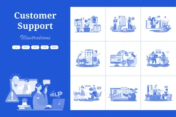 Customer Support Illustration Pack