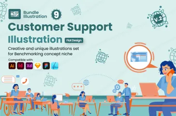 Customer Support Illustration Pack