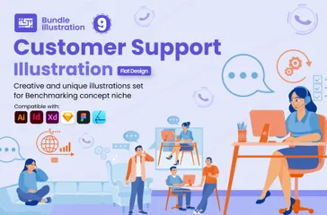 Customer Support Illustration Pack