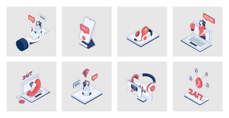 Customer Support Illustration Pack