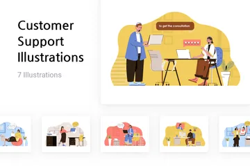 Customer Support Illustration Pack