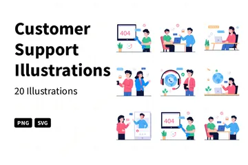 Customer Support Illustration Pack