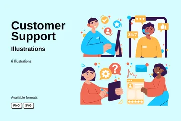 Customer Support Illustration Pack