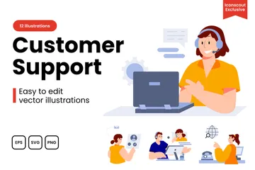 Customer Support Illustration Pack