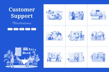 Customer Support Illustration Pack