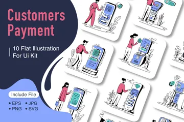 Customers Payment Illustration Pack