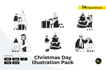 Customs Winter Holidays Illustration Pack