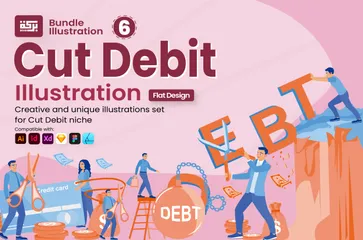 Cut Debt Illustration Pack