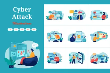 Cyber Attack Illustration Pack