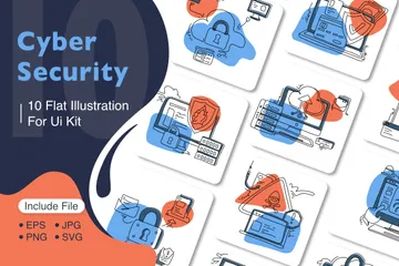 Cybersécurité Pack d'Illustrations