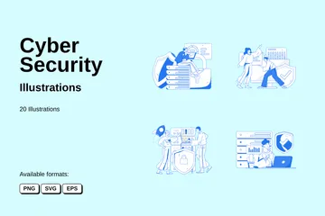 Cyber Security Illustration Pack