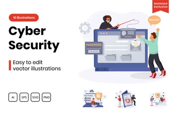 Cyber Security Illustration Pack