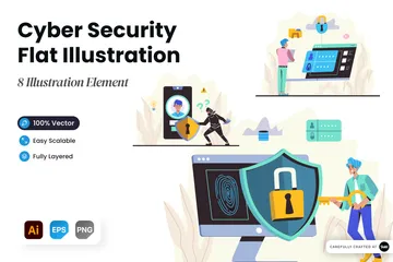 Cyber Security Illustration Pack